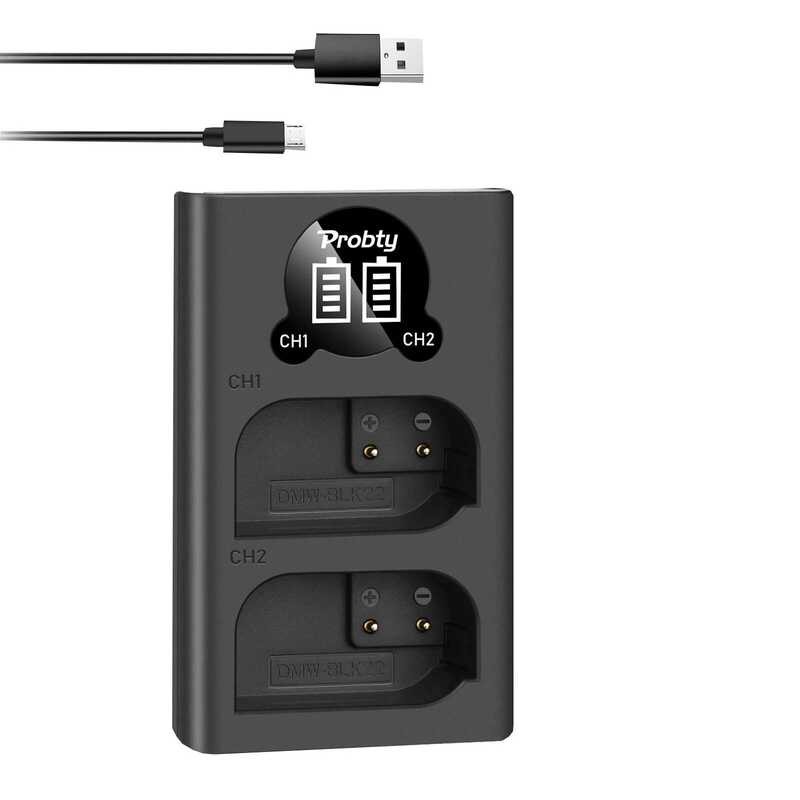 ▥ แบตเตอรี่ Blk22 Dmw-Blk22 Dmwblk22 S5m2สำหรับ  Lumix Dc-S5 Iix Gh5 II S5ii S5iix Gh5