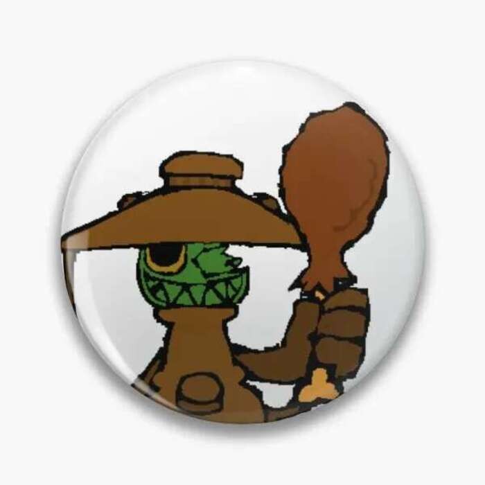 Airy Hfjone พร้อมการ์ตูนขนาดใหญ่ Turke นุ่มปุ่ม Pin หมวกเข็มกลัด Badge Lover การ์ตูน Creative Lapel 