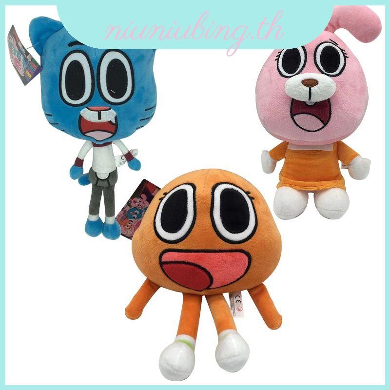 ตุ๊กตาของเล่นแบบนุ่ม The Amazing World Of Gumball Darwin ของเล่นสําหรับเด็ก 9.84 นิ้ว