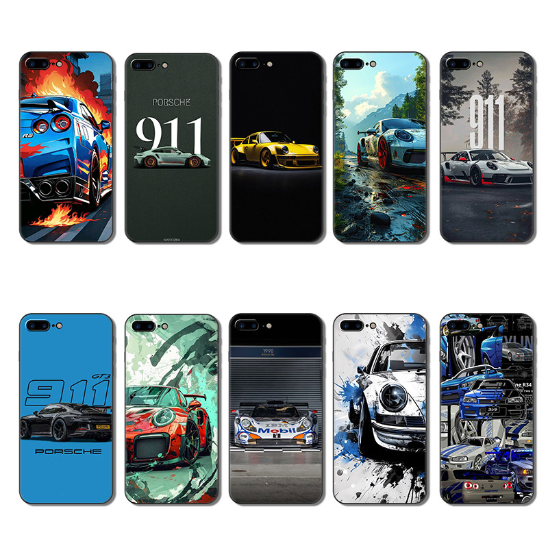 ฝาครอบป้องกันการตกสําหรับ Xiaomi Redmi 6A 7A 8A 6 Pro 7 8 9 9A 911 รถแข่งแฟชั่นฝาครอบป้องกัน