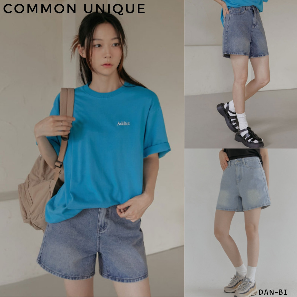 ♞,♘[COMMON Unique] Bet Washed Denim Shorts_3color / 4size / สินค้า KR แท้ 100% / จัดส่งรวดเร็วจาก K