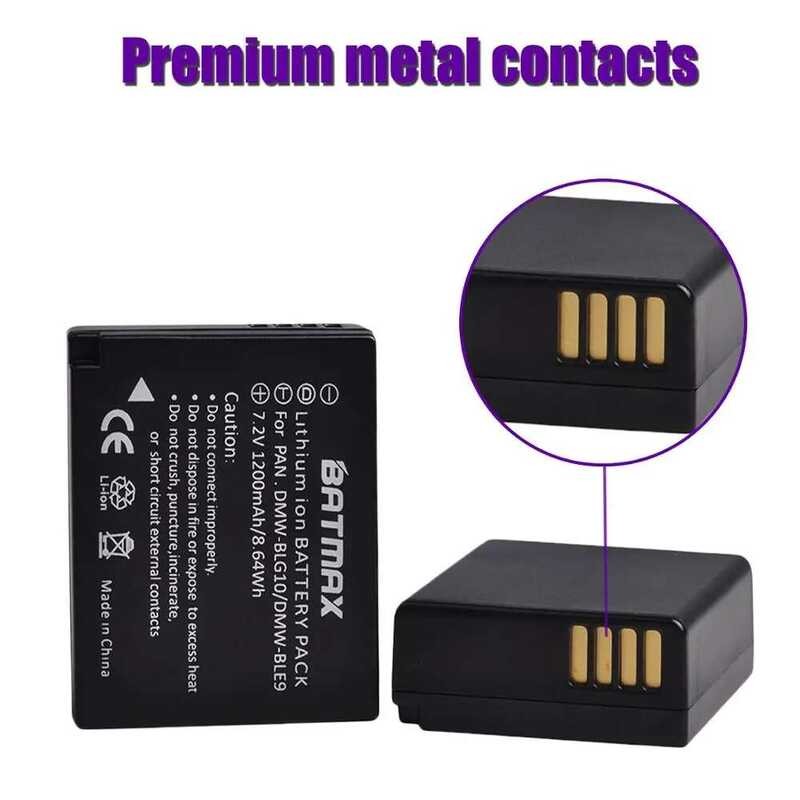 ❃ 2Pcs 1200Mah Dmw-Blg10 Blg10 Blg10e Dmw-Ble9แบตเตอรี่ + LCD Dual USB Charger สำหรับ ❃