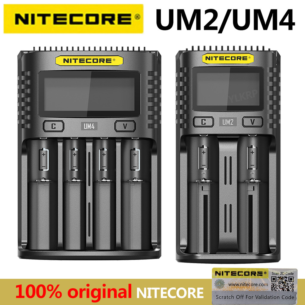 ส่วนลดเวลาจํากัด 100% Original UM4 UM2 USB QC Battery Charger อัจฉริยะ Circuitry Global ประกัน li-io