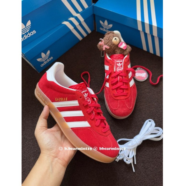 (พร้อมส่ง)Adidas Gazelle indoor Better Scarlet