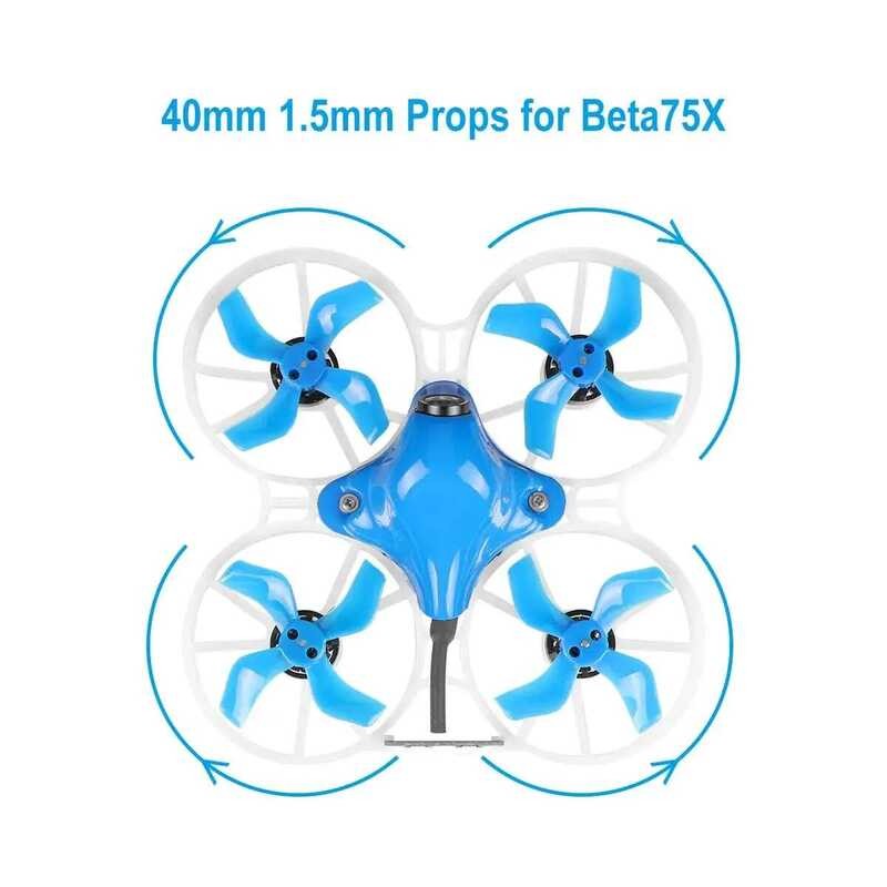 ▥ BETAFPV Gemfan 1636-4 40 มม.4-Blade Props 1.5Mm SHAFT ใบพัดสําหรับ Beta75x 2S Brushless BNF F