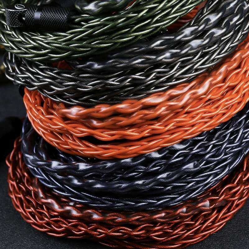 ▥ OPENHEART 8 Core สายหูฟัง Godazzle 2.5/3.5/4.4 มม.Mmcx/0.78 2Pin/Qdc ทองแดงชุบเงินเปลี่ยนอัพเ