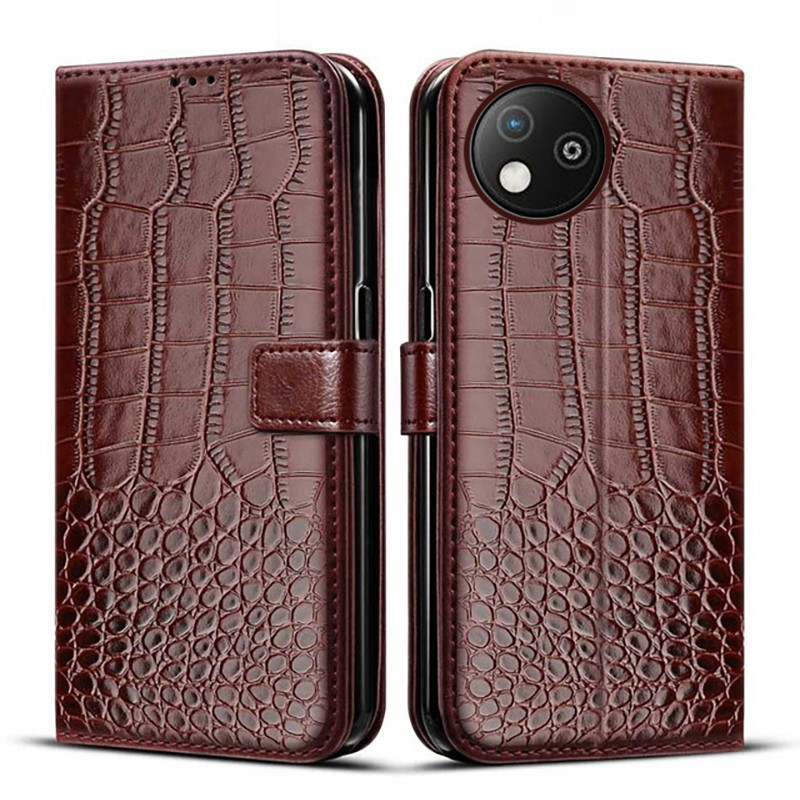 สําหรับ ZTE Blade A35 Lite กระเป๋าสตางค์ผู้ถือบัตรขาตั้งแม่เหล็กหนังสําหรับ ZTE Blade A35 Core เคสโท