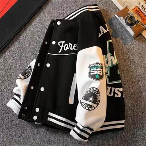 [สินค้าใหม่] เสื้อแจ็คเก็ตเด็กสไตล์ใหม่ชายฤดูใบไม้ผลิฤดูใบไม้ร่วงชุดเบสบอลฤดูใบไม้ร่วงกลางเด็กใหญ่เสื้อแจ็คเก็ตหลวมด้านบน