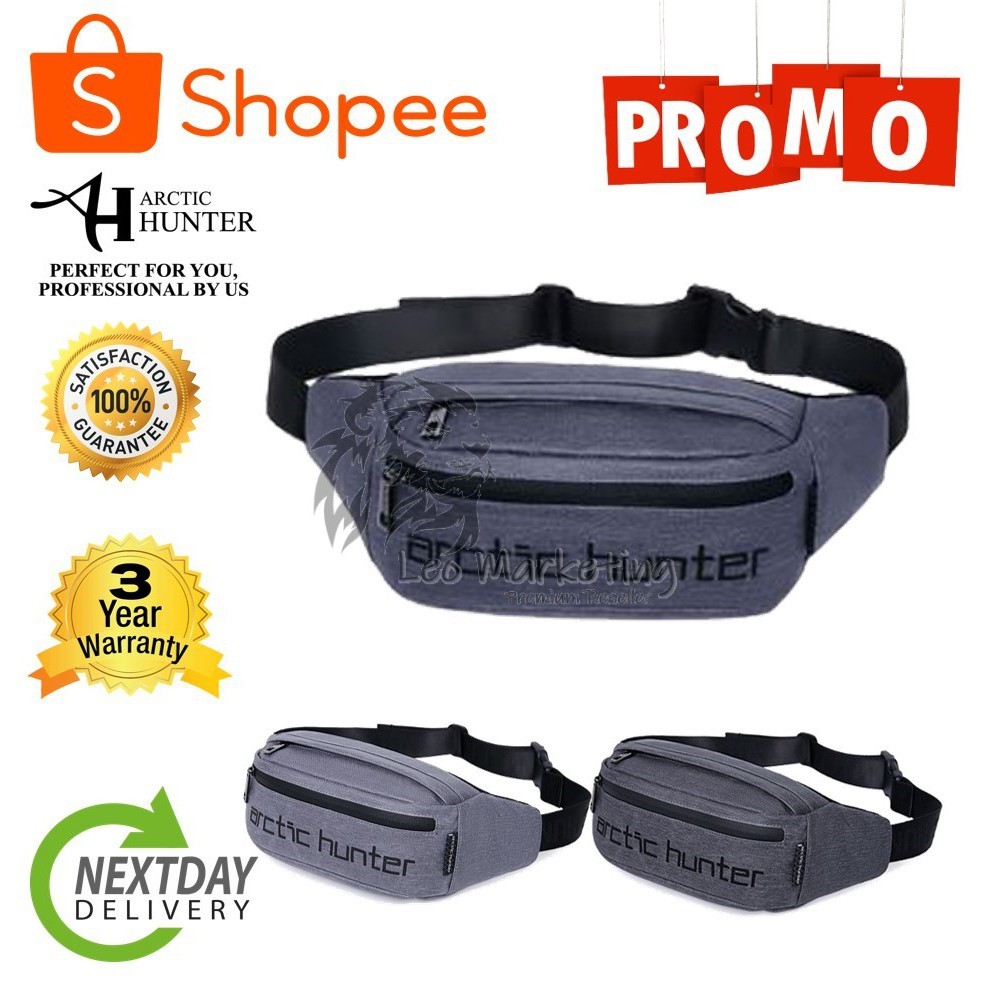 Leo Marketing Arctic Hunter I-Convy กระเป๋าคาดเอว Men Chest Travel Sling กระเป๋าสะพายไหล่กระเป๋าสะพ