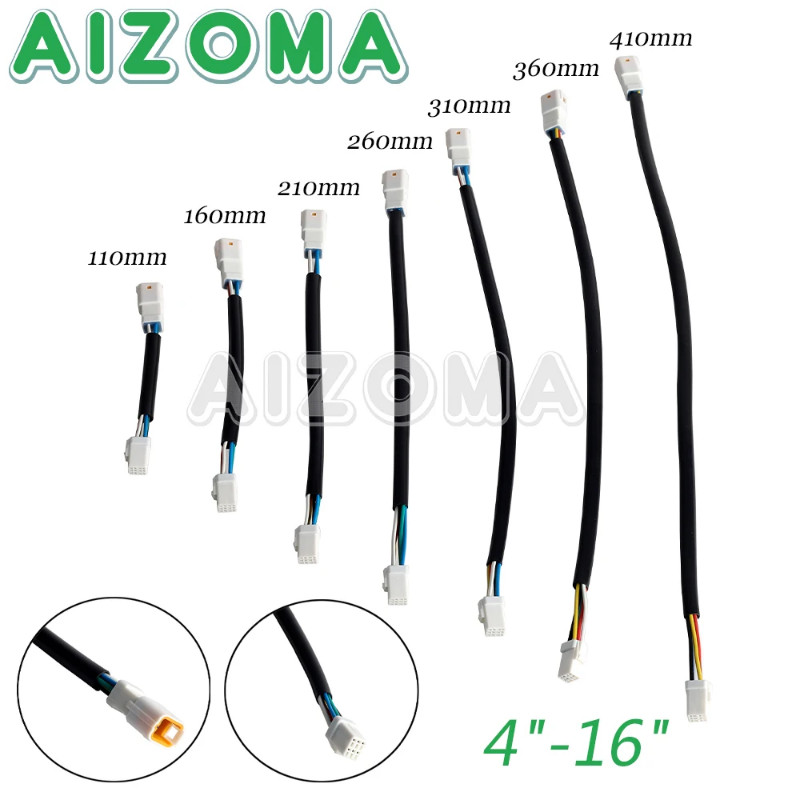 11-41 ซม. Speedometer & เครื่องมือไฟ Extension Harness สําหรับ Harley Softail Street Bob Breakout Lo