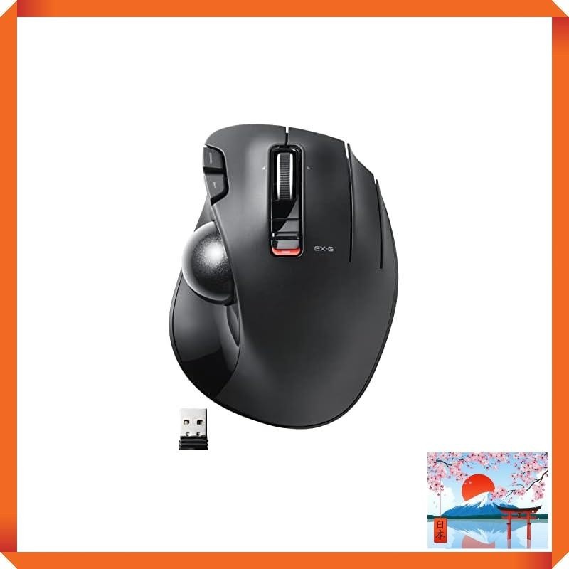 Elecom Wireless Trackball Mouse EX-G Grip Master 6-Button Black M-XT3DRBK
Elecom Mouse Wireless Tra