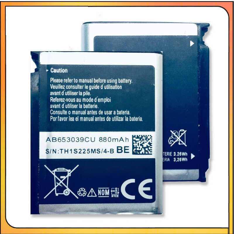 แบตเตอรี่ AB653039CU สำหรับ Samsung S7330 F609 E958 U900 U800E