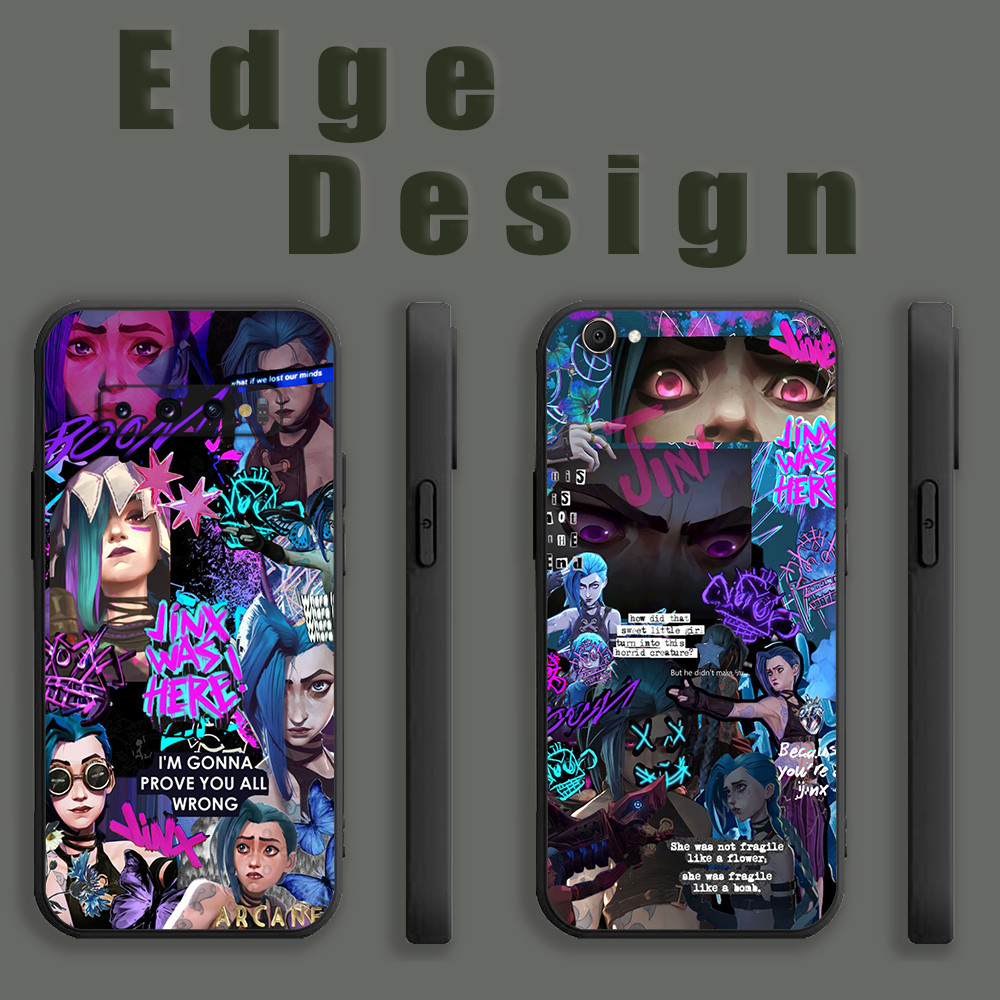 เคสสําหรับ ITEL A60 A60S A70 S23 P55 P40 4G 5G League of legend LoL Jinx ความงาม OHP03 เคสโทรศัพท์ขอ