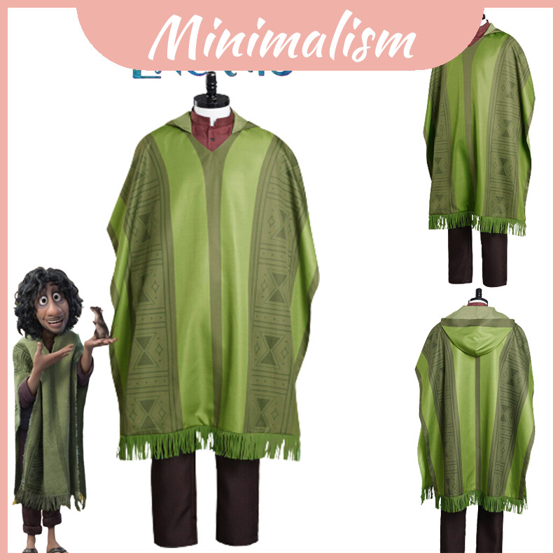 เครื่องแต่งกายคอสเพลย์.Encanto ทำจากวัสดุโพลีเอสเตอร์คุณภาพสูงสำหรับผู้ใหญ่