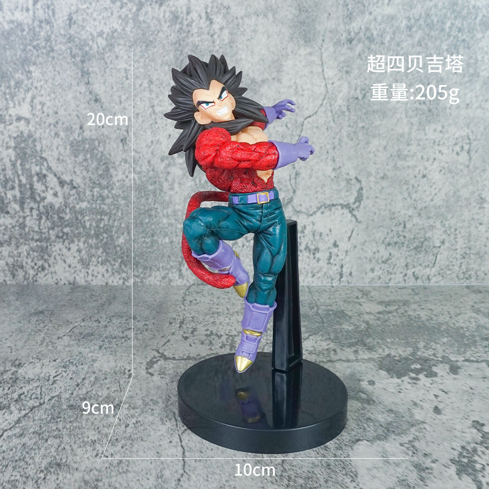 Dragon Ball Figure Super Four Wujita Vegit Sun Wukong Cartoon Model Model เครื่องประดับตกแต่งเดสก์ท