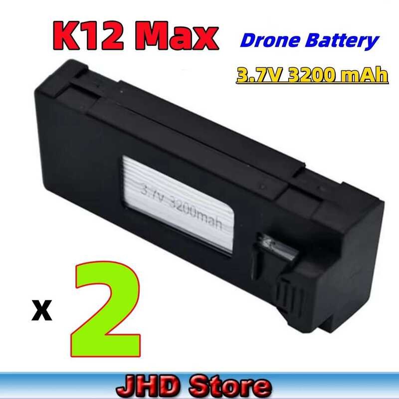 ❃ JHD แบตเตอรี่เดิม K12max 3.7V 3200Mah แบตเตอรี่สําหรับ Max Drone อุปกรณ์เสริม K12 แบตเตอรี่ขา ❃