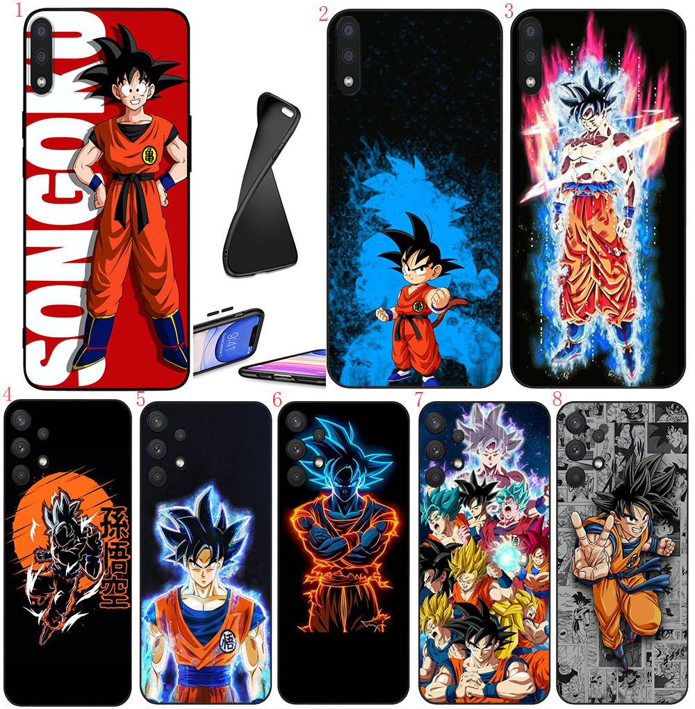 Samsung A01 EU A02 M02 A03S A10 A10S A21 A6 A7 A8 A9 A6 Plus A8 Plus 2018 F5 อะนิเมะ goku Dragon Bal