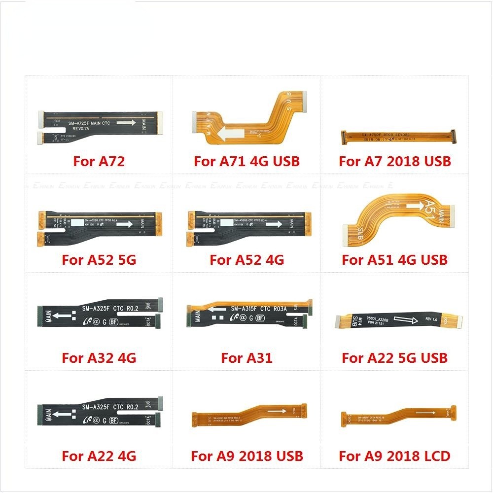 ในสต็อก Original หลักเมนบอร์ดเชื่อมต่อจอแสดงผล LCD Flex สําหรับ Samsung Galaxy A7 A9 2018 A22 A31 A3