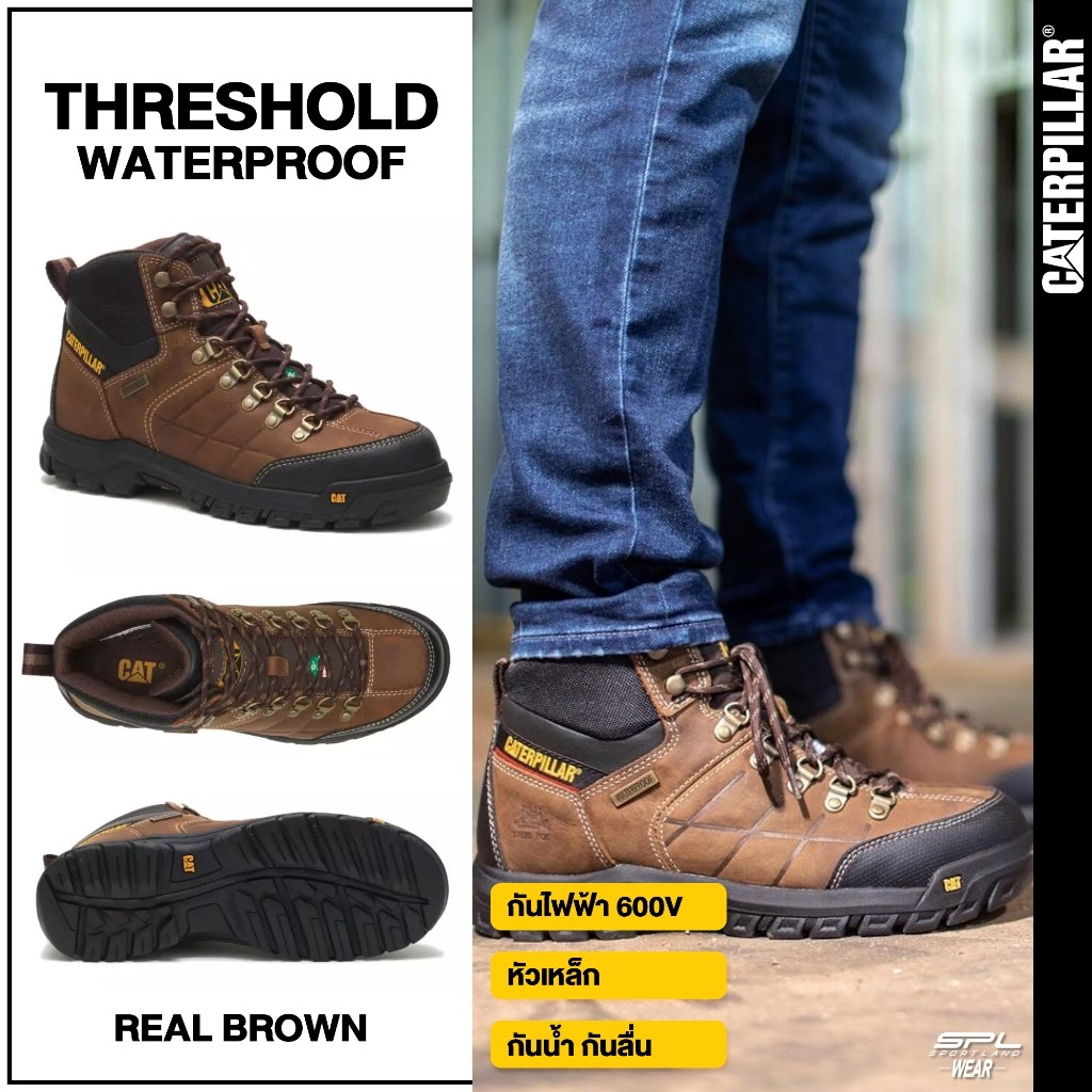 CAT Caterpillar รองเท้าเซฟตี้ รองเท้านิรภัย M Threshold WP ST CSA P722534 (7400)