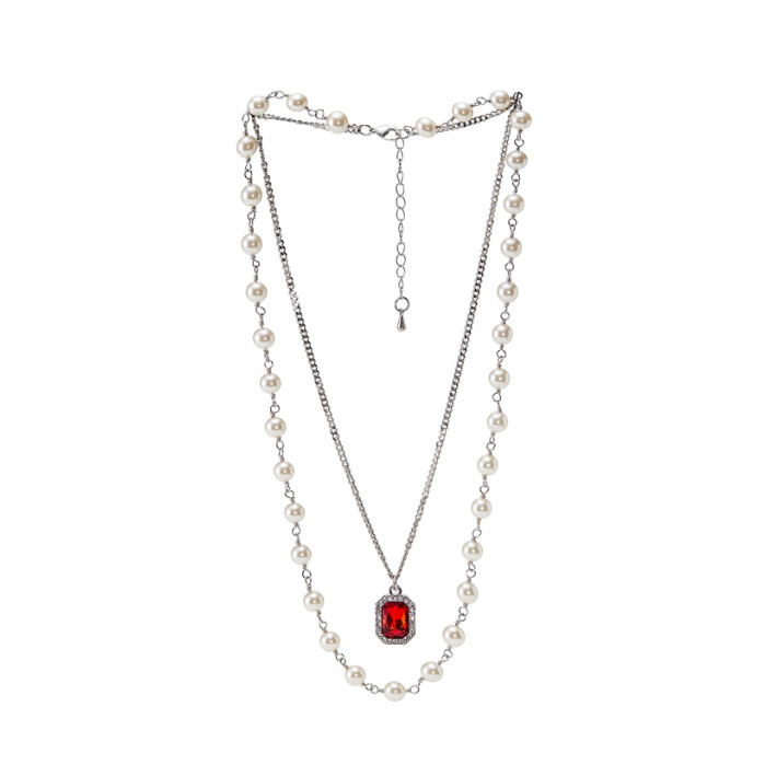 พร้อมส่ง สร้อยคอ "Pearl & Ruby" จากแบรนด์ NBO ของแท้