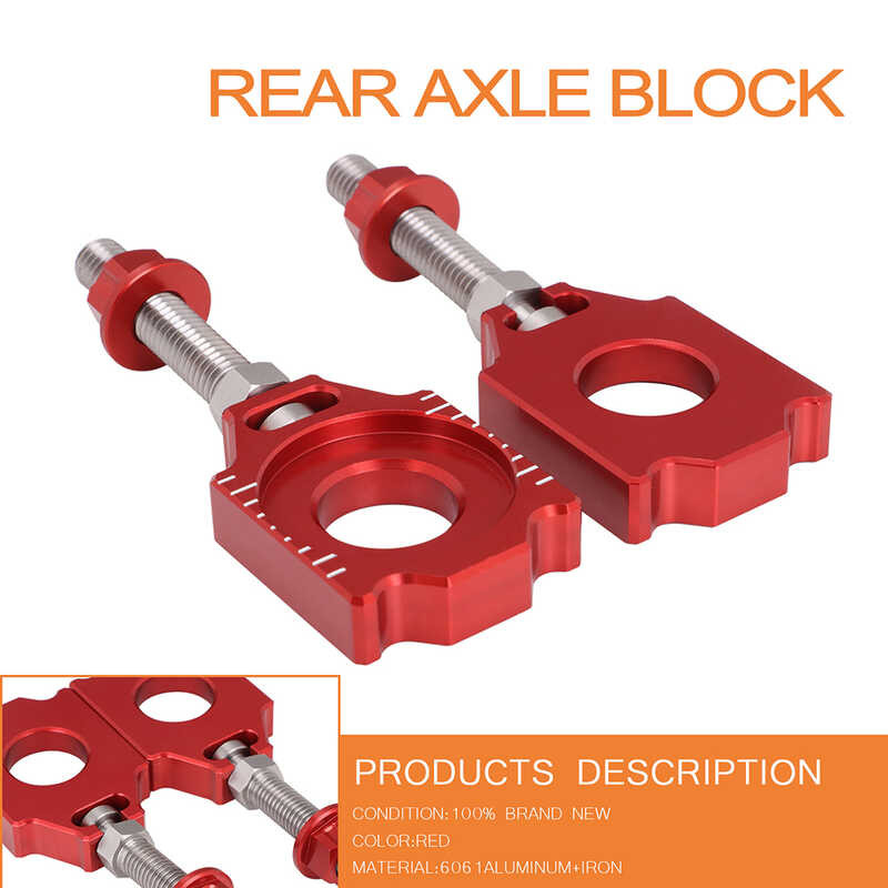 ▣ Motorcycle Rear Axle Block Chain Adjuster For Crf250l Crf250m 2012-2019 Crf250r ALL