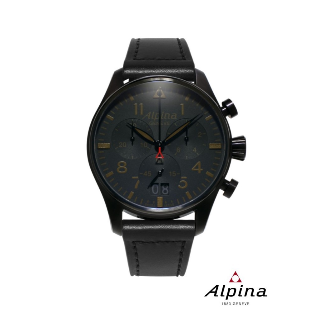 Alpina Quartz AL-372BBG4FBS6 STARTIMER PILOT BIG DATE Men's Watch ( นาฬิกาข้อมือผู้ชายระบบถ่าน )