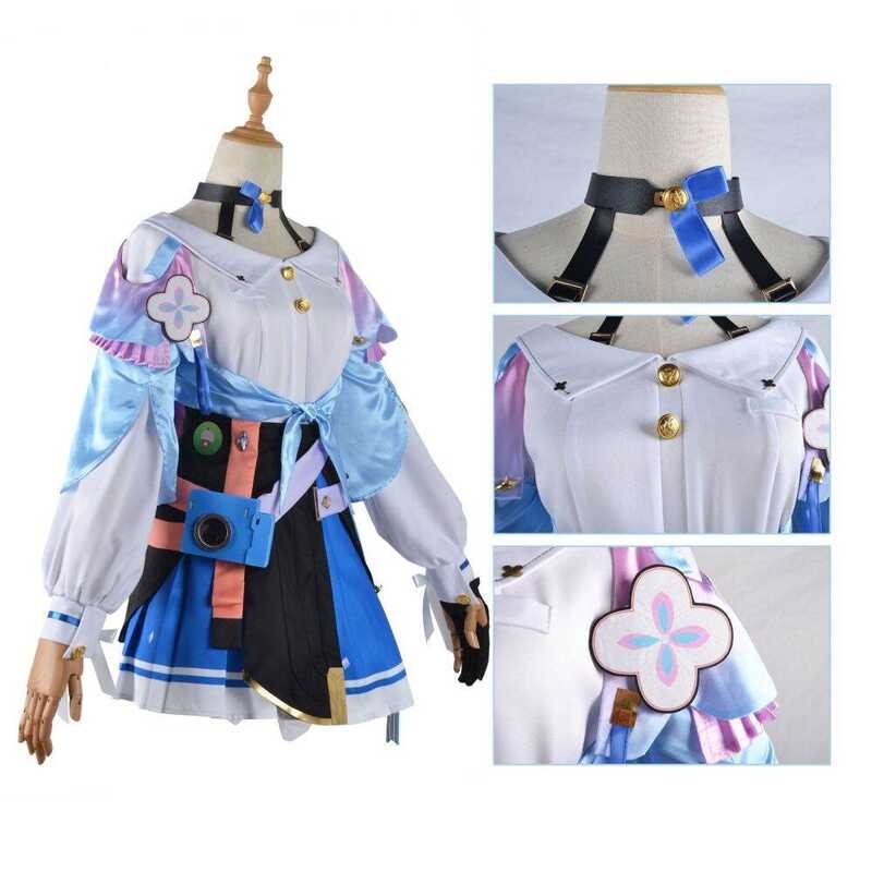 LY Costume Game Honkai Star Rail Suit Cute Girl Purple Dress Including Camera Props M 7Th Cosplay W