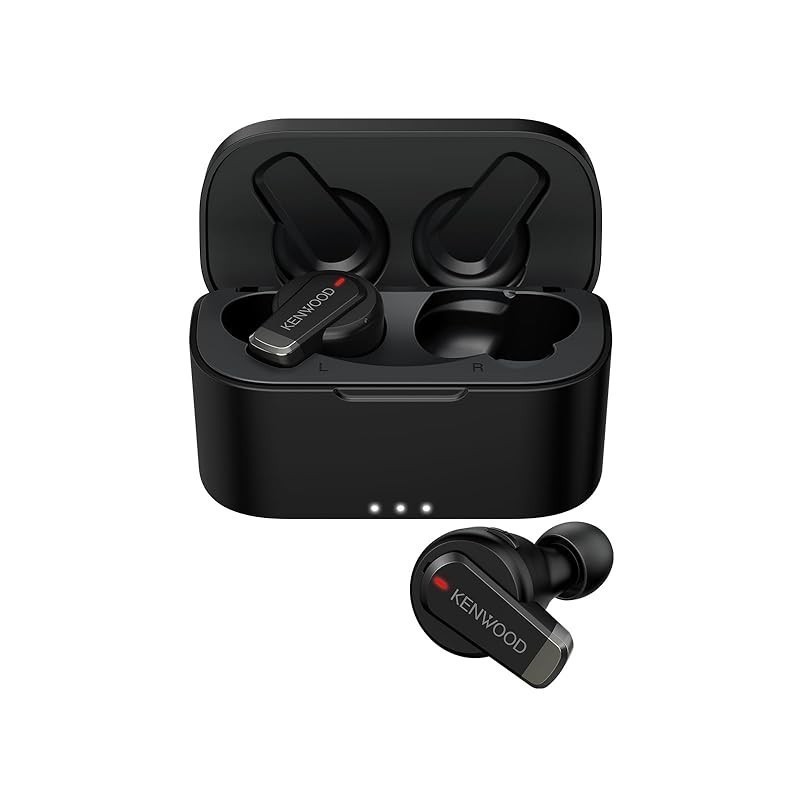 JVC Kenwood KENWOOD KH-BIZ70T-BA Wireless Earphones Bluetooth Noise Cancelling Black with up to 21