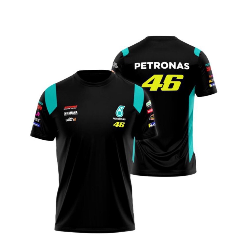 Petronas YAMAHA SRT Rossi VR46 เสื้อเจอร์ซีย์นักปั่นคอกลม