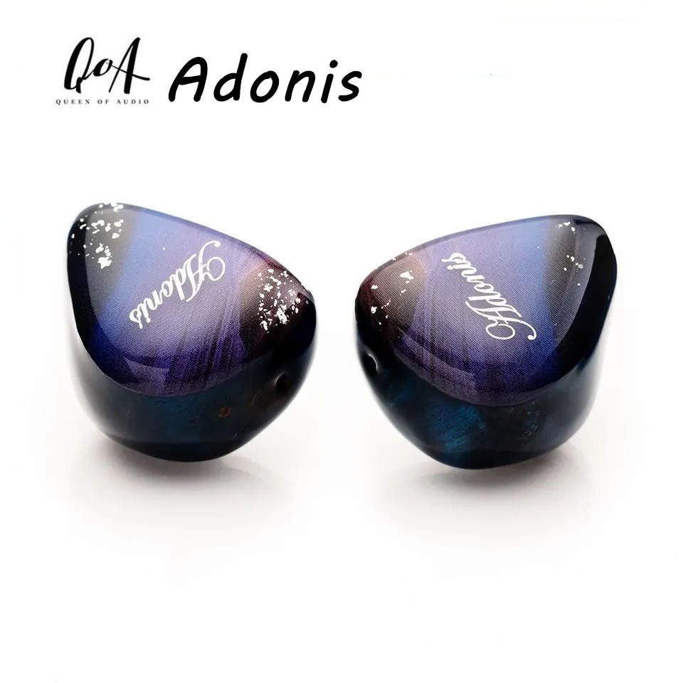 Qoa Adonis Cnc หูฟังอินเอียร์ เรซินลายไม้ 10 มม. Dd+2 Ba ไดร์ฟเวอร์ไฮบริด Unit Hifi พร้อมถอดสายได้