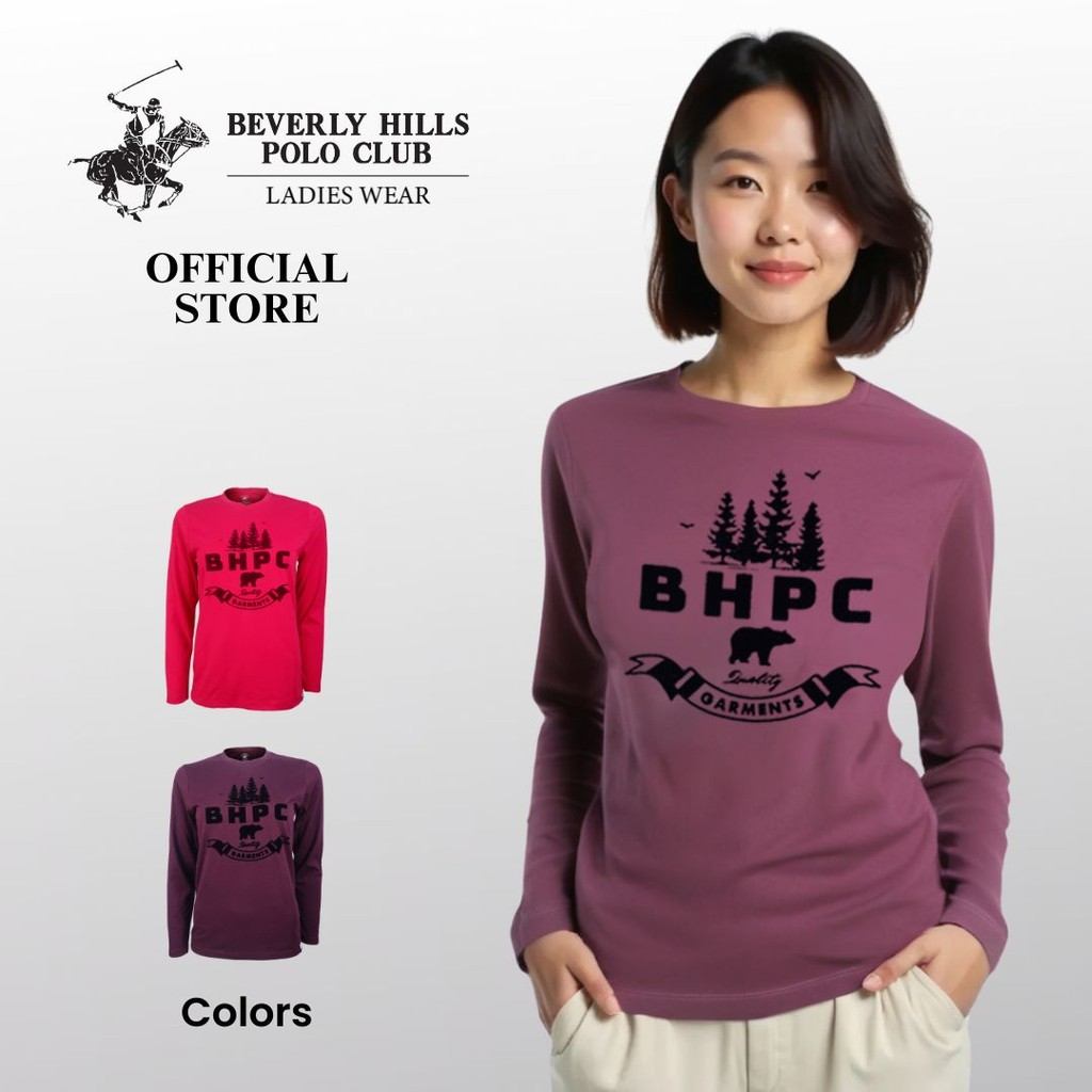BHPC ผู้หญิงผ้าฝ้ายเสื้อแขนยาว