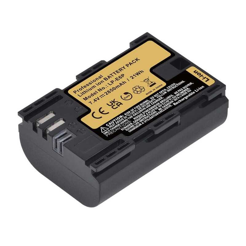 ▥ Batmax 2850 Mah Lp-E6p Lp E6p แบตเตอรี่สําหรับกล้อง CANON EOS R5 II