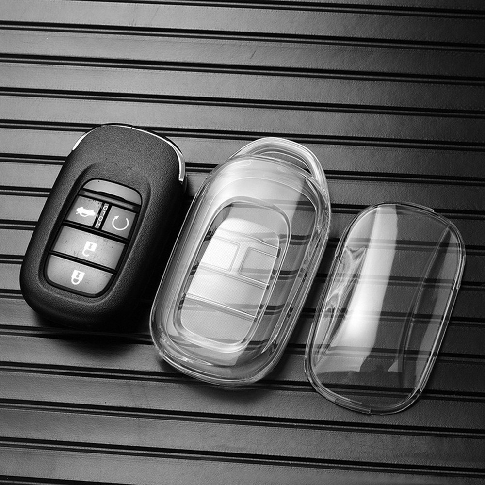 Tpuโปร่งใสกุญแจรถฝาครอบกุญแจรีโมทสําหรับhonda Civic Accord CRV Fit Vezel Pilot Freed HRV ENP1 2021 2022 2023 2024