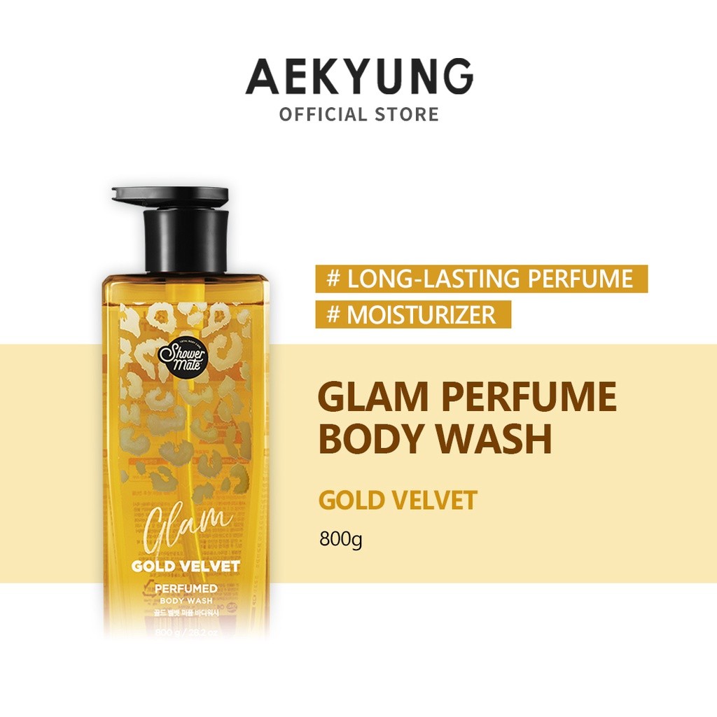 ในสต็อก [Shower Mate] Glam Perfume Body Wash Gold Velvet 800ml