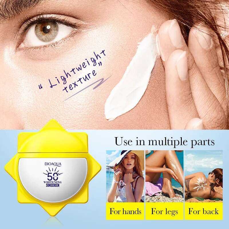 ▥ Bioaqua ครีมกันแดด SPF 50 + สำหรับใบหน้าร่างกายคอแสงอาทิ