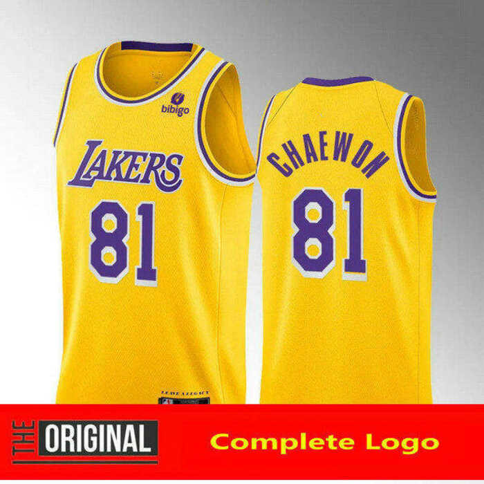 LY 【Heat-Pressed】Men's New Original Basketball Jerseys Lakers LE SSERAFIM #01 Eunchae #18 Kazuha