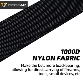 IDOGEAR 1.5 "ยุทธศาสตร์หัวเข็มขัดโลหะปรับได้เข็มขัดไนล่อนที่แข็งแกร่ง IPSC เข็มขัดหนัก 3434