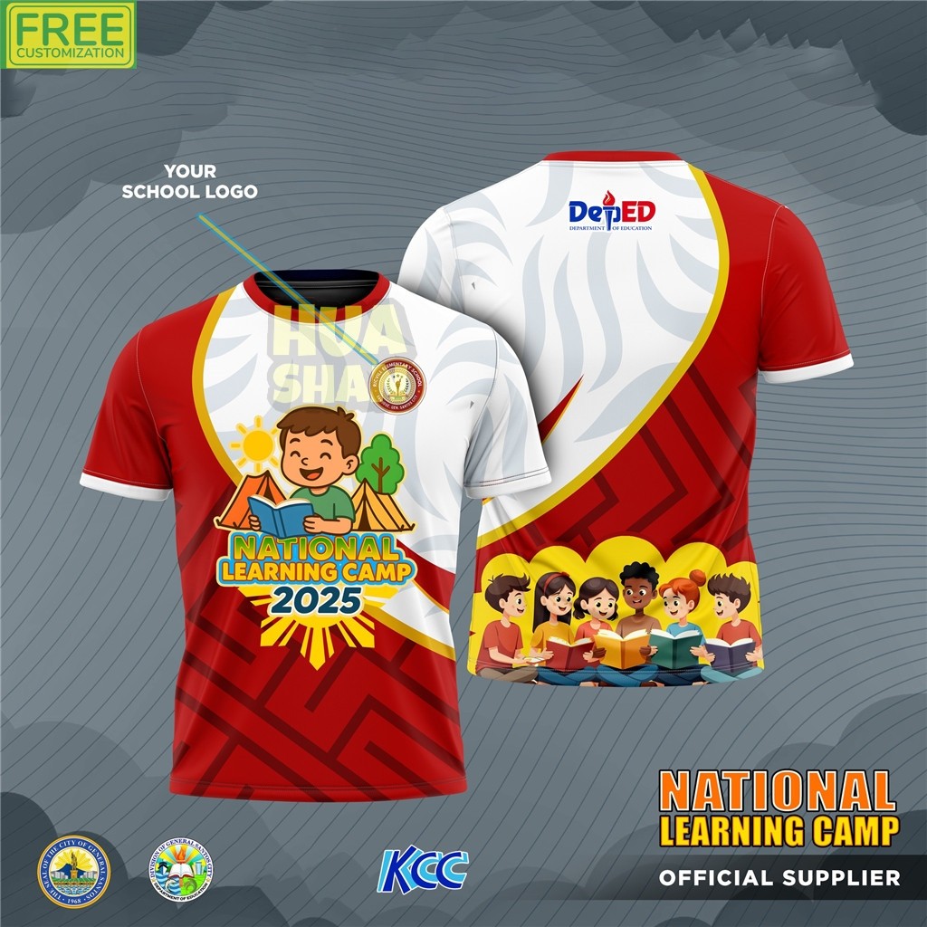 2025 PHILIPINES NATIONAL LEARNING CAMP FULL SUBLIMATION TSHIRT สําหรับผู้ชายและผู้หญิง