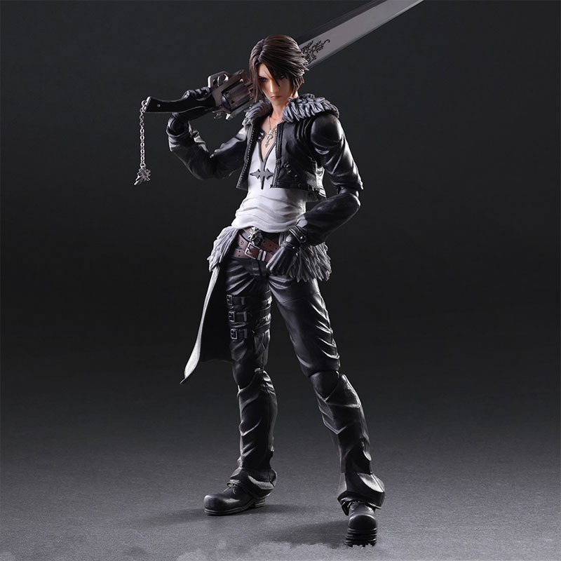 ในสต็อก Play Arts Kai Final Fantasy VIII Squall Leonhart Action Figure