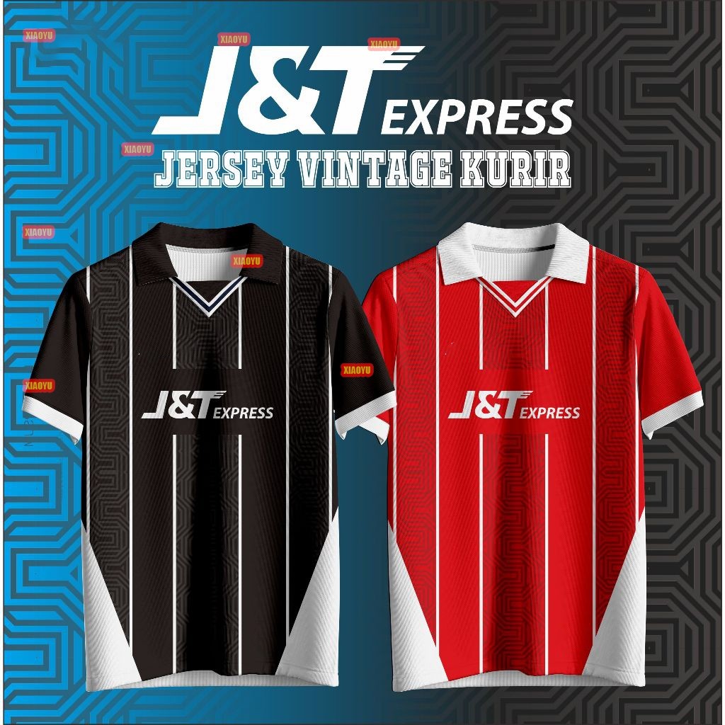 เสื้อเจอร์ซีย์ Vintage JNT Kaos Premium Full Printing Kurir
