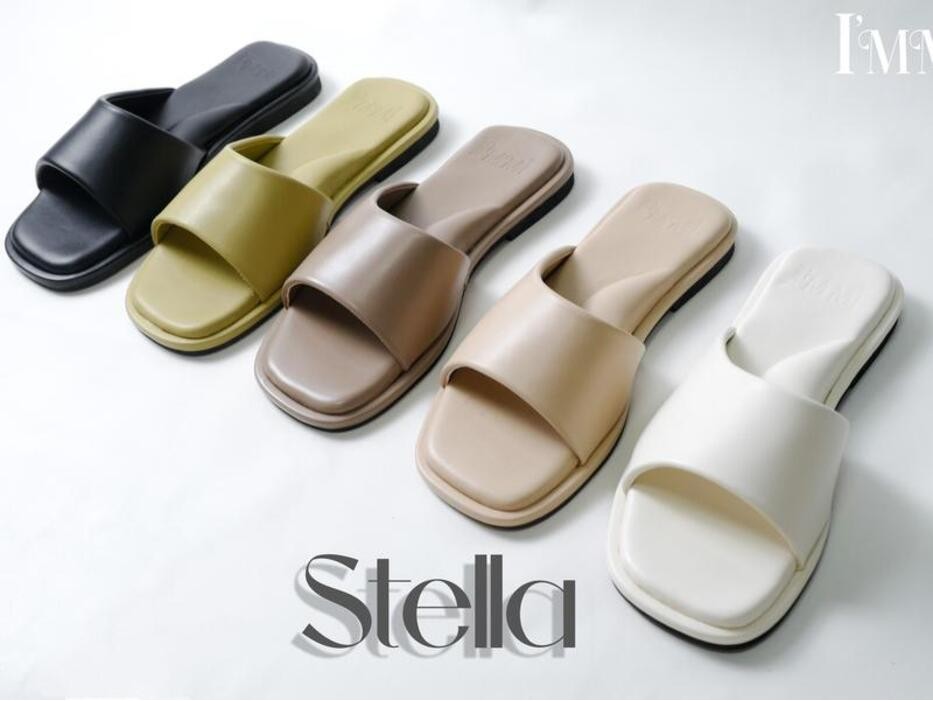 I’Mm Shoes รุ่น Stella 005 รองเท้าแตะแฟชั่น ดีไซน์หน้า Curve