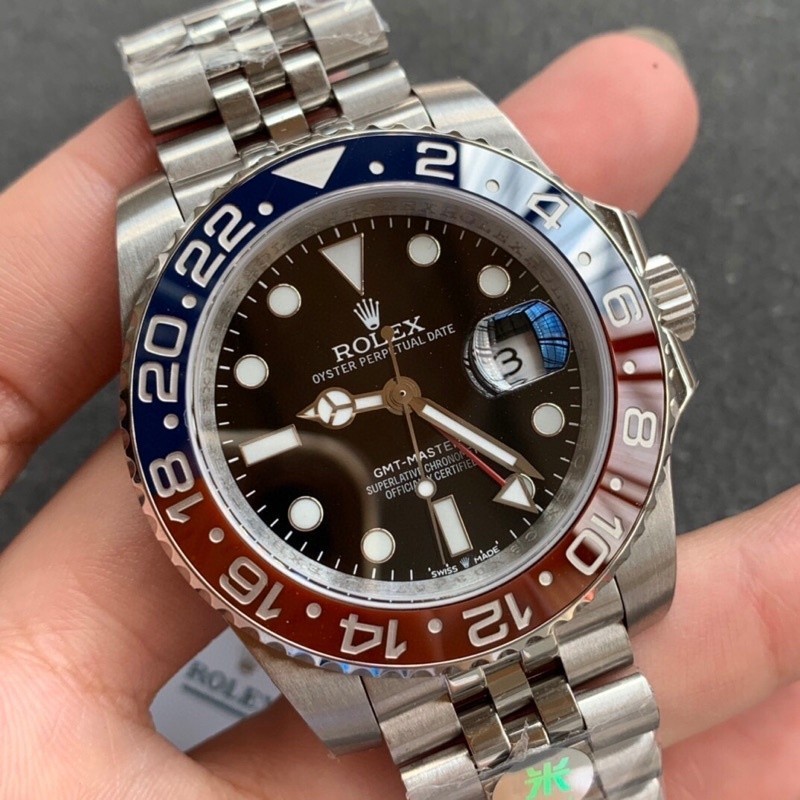 Pre order ราคา20200 Rolex โรเล็กซ์ GMT 126710 ผู้ชายผู้หญิง นาฬิกาแฟชั่น นาฬิกาแบรนด์เนม เงิน size4