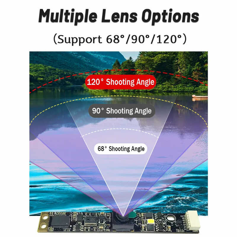 ❤ Ov5648 โมดูลกล้อง USB 68 120 องศาออโต้โฟกัสพร้อมแฟลชและ