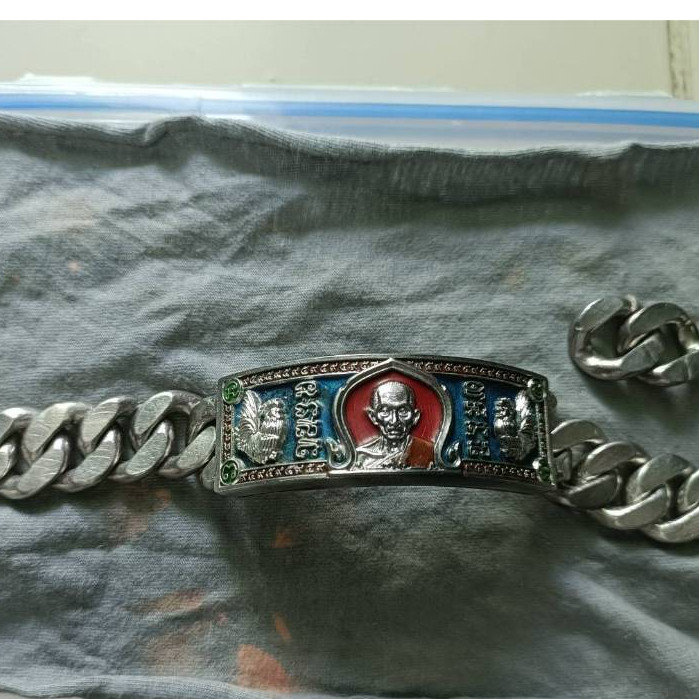 ประกันของแท้ เลสหลวงพ่อรวยไตรมาส 59-95 ขนาด8 บาทแท้ทันหลวงพ่อรวย พร้อมกรอบเงิน