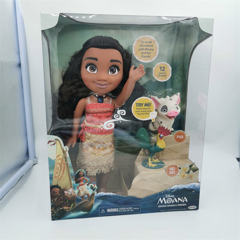 พร้อมสต็อกการค้าต่างประเทศ Disney moana moana moana Doll Princess Sound Light Magic สร้อยคอของเล่น