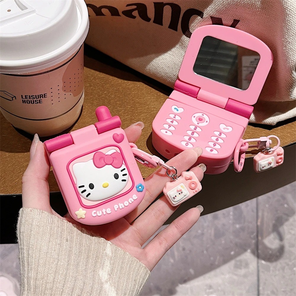 สําหรับ Huawei Freebuds คลิป SE2 SE3 4 4i 4E 5 5i 6i Pro 2 3 4 หูฟัง 3D Hello Kitty โทรศัพท์มือถือซิ