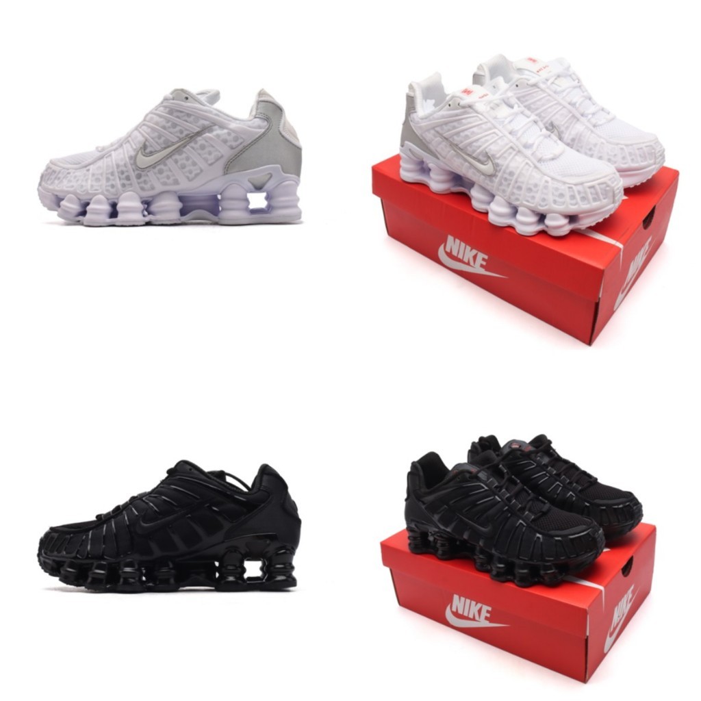 Shox TL ผู้ชายผู้หญิงรองเท้าผ้าใบหนา Soled ความสูงรองเท้าพ่อ AV3595-002 AV3595-100