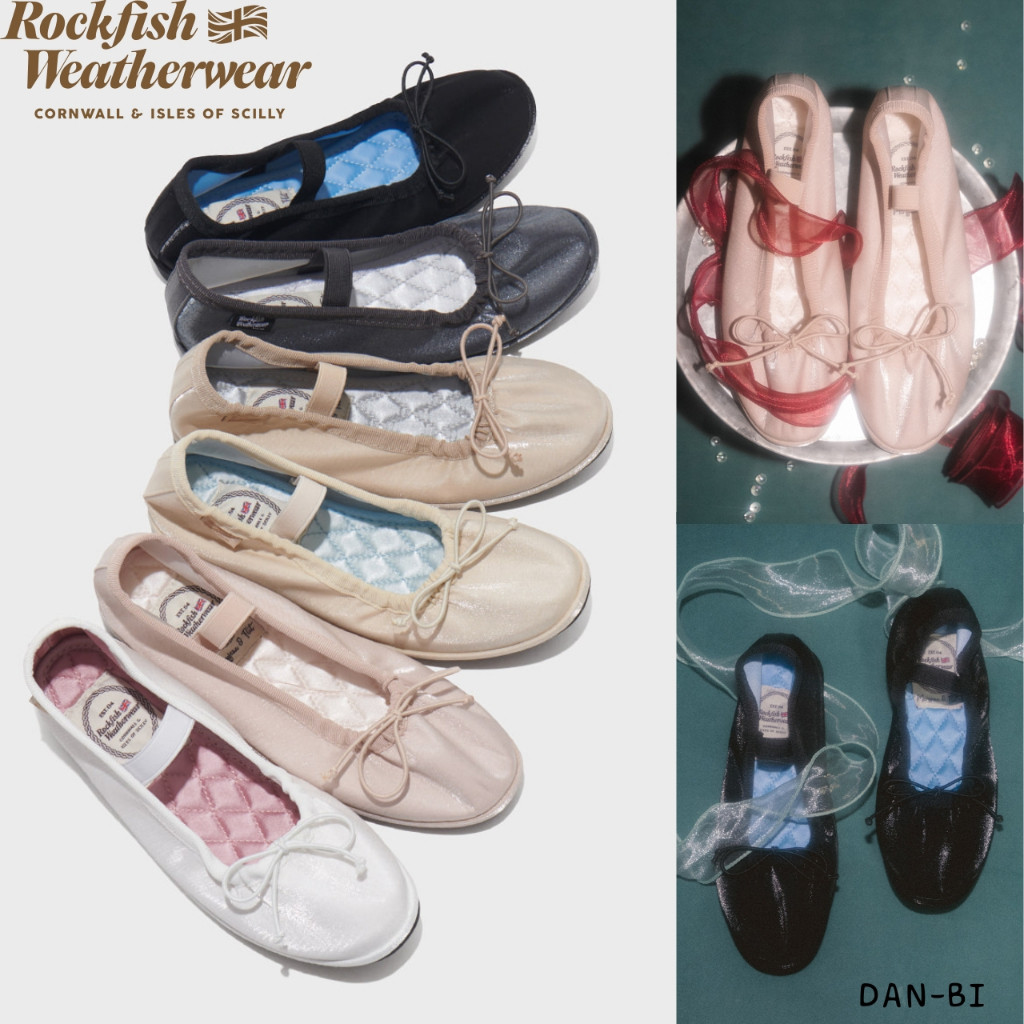 ♞,♘[ROCKFISH Weatherwear] WISLEY SCRUNCH FLAT(QUILTED) - 6 สี / สินค้า KR แท้ 100% / จัดส่งรวดเร็วจ