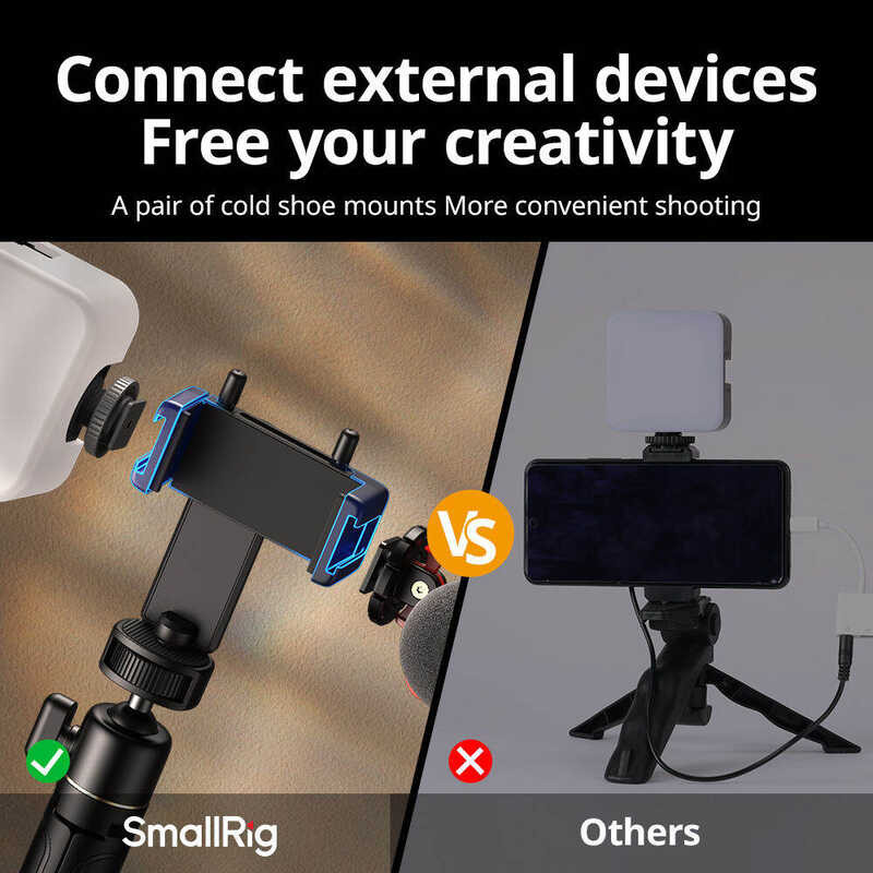 ❤ Smallrig ชุดอุปกรณ์ Vlogger ขาตั้งกล้องโทรศัพท์พร้อมไฟว