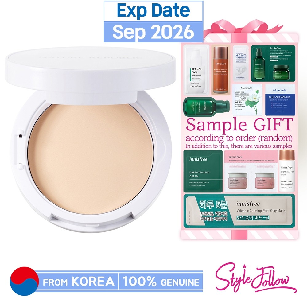 ในสต็อก [Nature REPUBLIC] Nature Origin Cover Two Way Pact 9g (SPF30/PA+++)